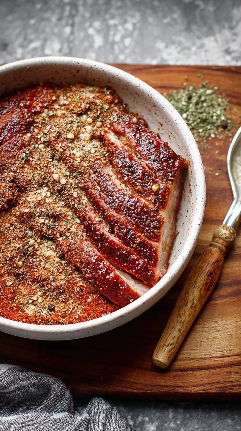 A glass jar filled with a coarse black pepper and salt brisket dry rub on a wooden table.