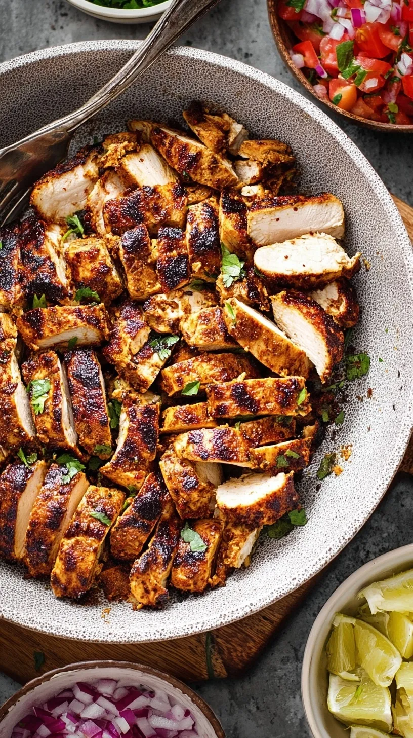 A close-up of a skillet filled with golden-brown, tender chipotle chicken pieces, garnished with fresh cilantro.