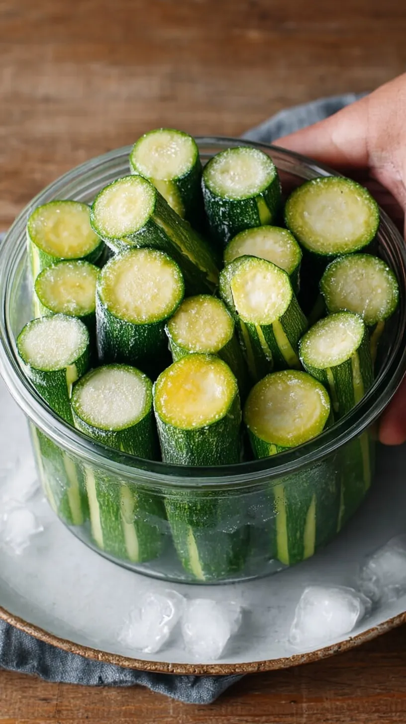 Freshly sliced zucchini ready for freezing, demonstrating how to freeze zucchini for long-term storage.